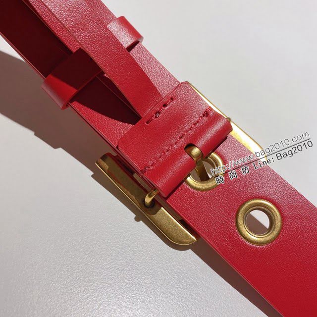 Dior高端女士腰帶 迪奧D字復古銅扣雙面牛皮腰帶  jjp2107